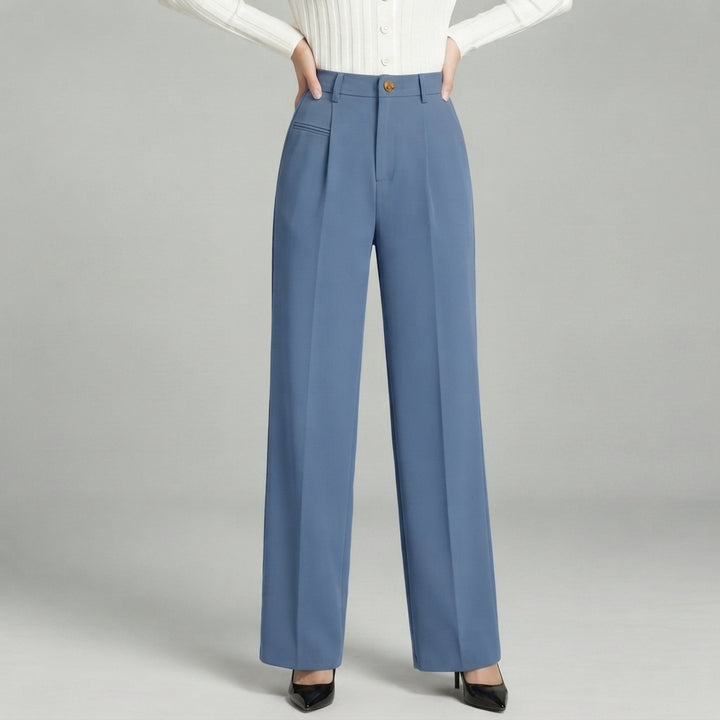 Blair | High-Waisted Pleated Wide-Leg Trousers