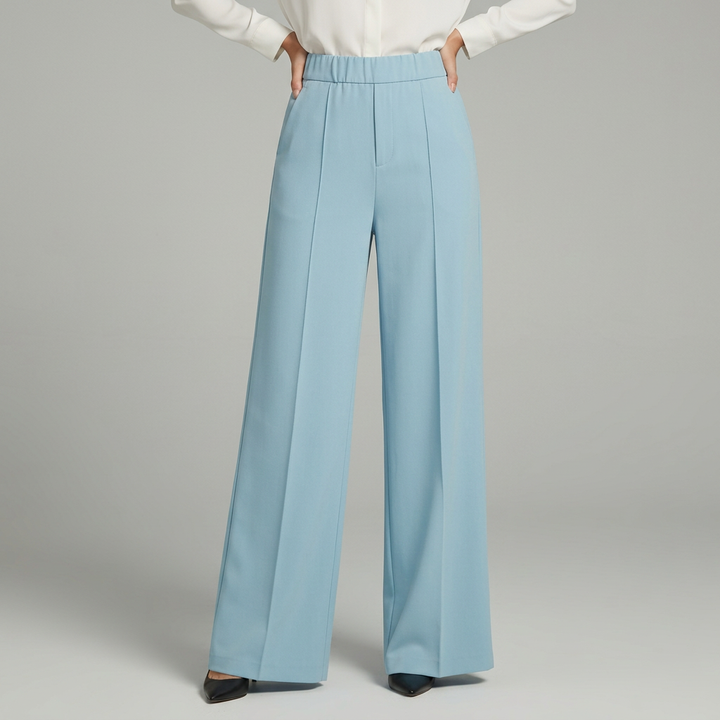 Blair | High-Waisted Pleated Wide-Leg Trousers