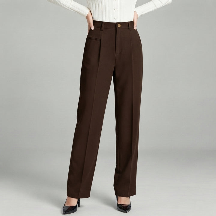 Blair | High-Waisted Pleated Wide-Leg Trousers