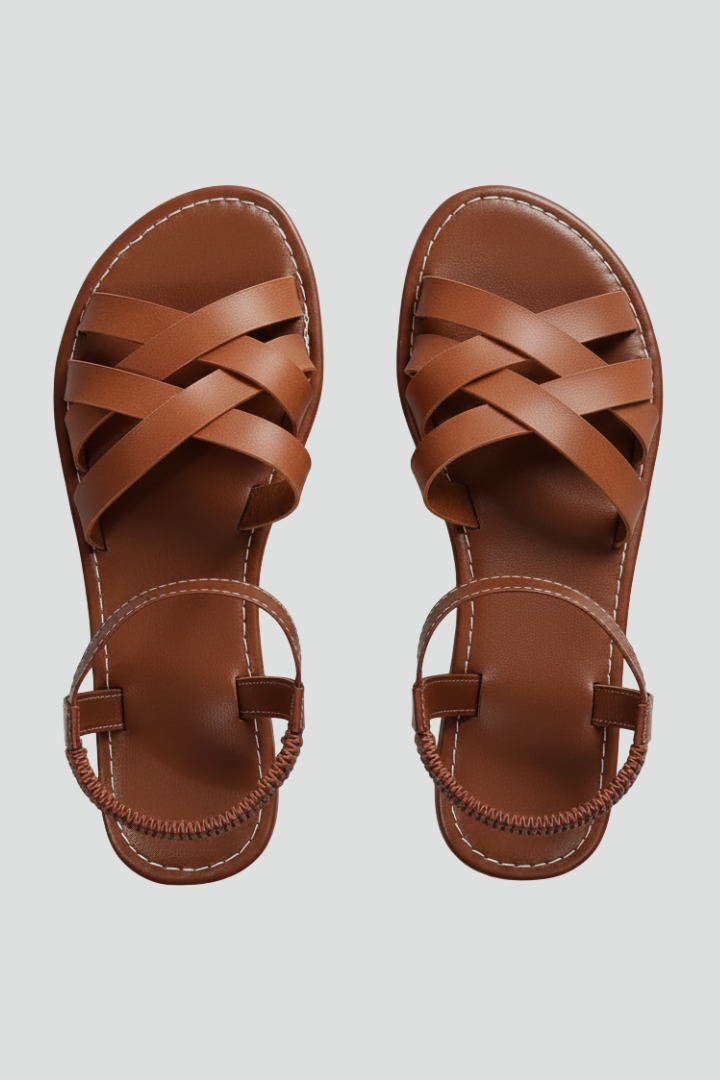 Margaret | Dames Enkelsandalen met Kruisriemen
