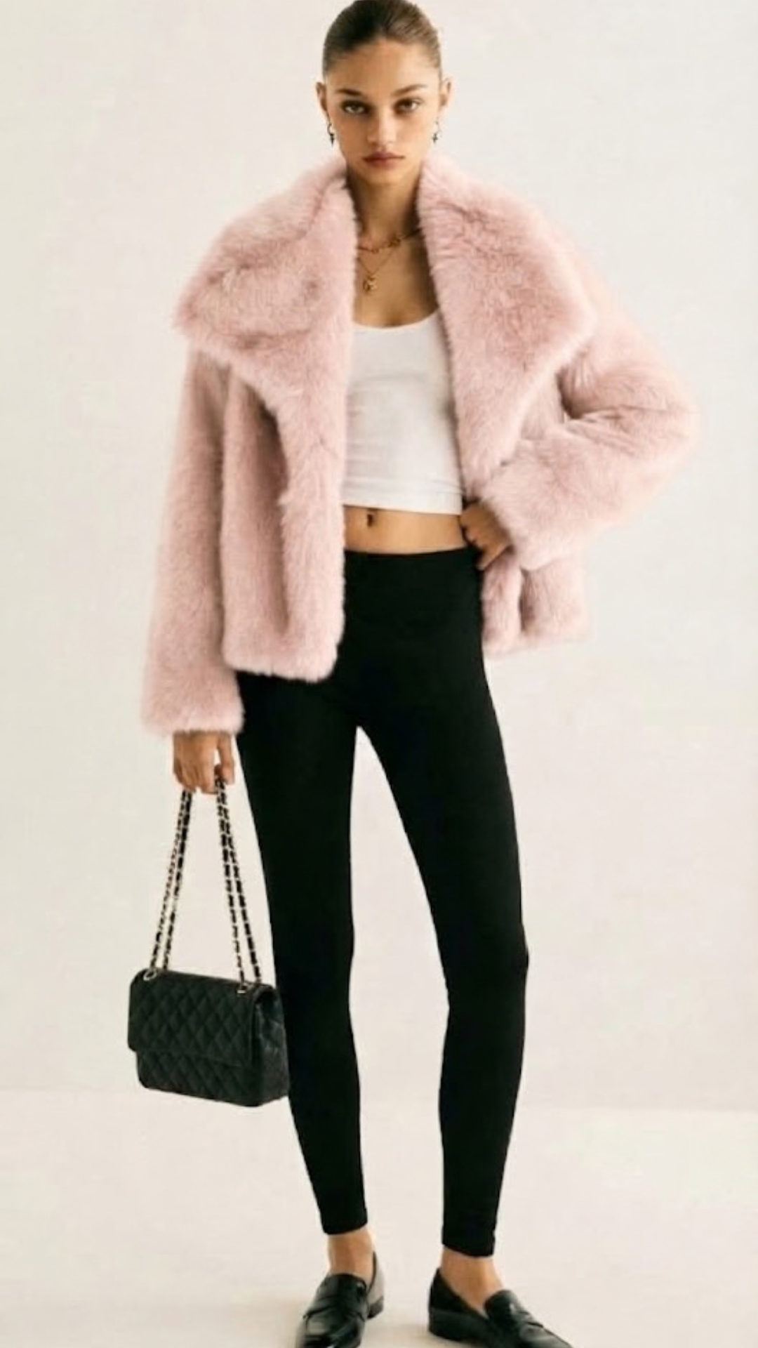 Dames Teddy Korte Jas met Oversized Pasvorm