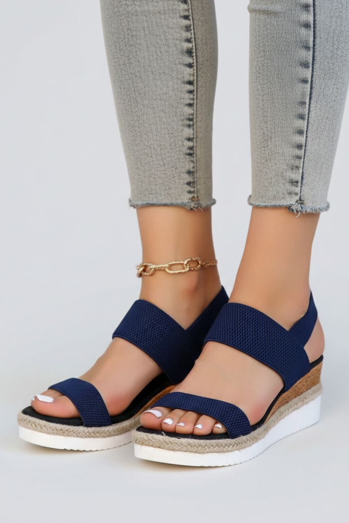 Kylie | Dames Sandalen met Verhoogde Zool en Rekbare Pasvorm