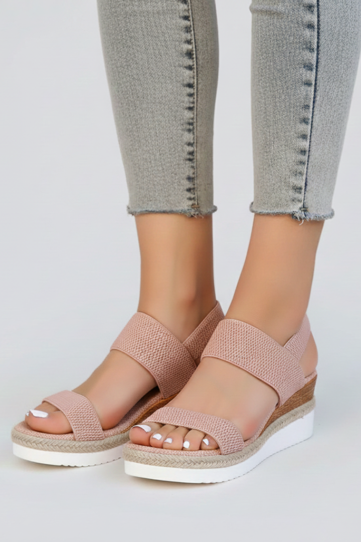 Kylie | Dames Sandalen met Verhoogde Zool en Rekbare Pasvorm