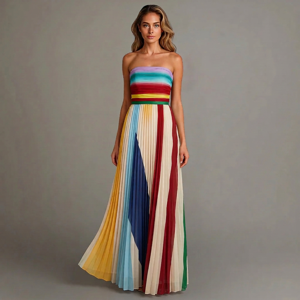 Isola | Chic Lange Jurk Met Elegante Details
