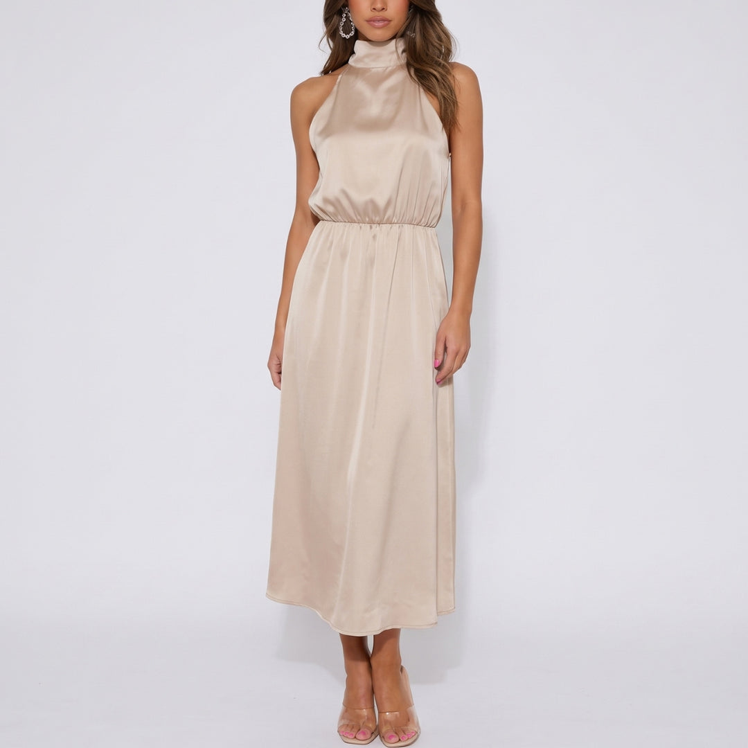 Maristella | Luxe Satijnen Maxi-jurk