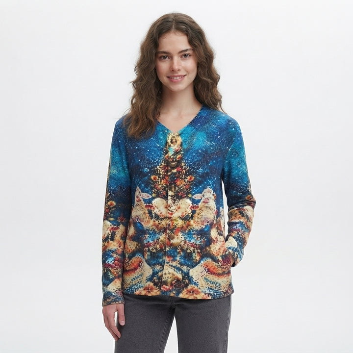 Mieke | Warm Gebreid Vest met Knopen
