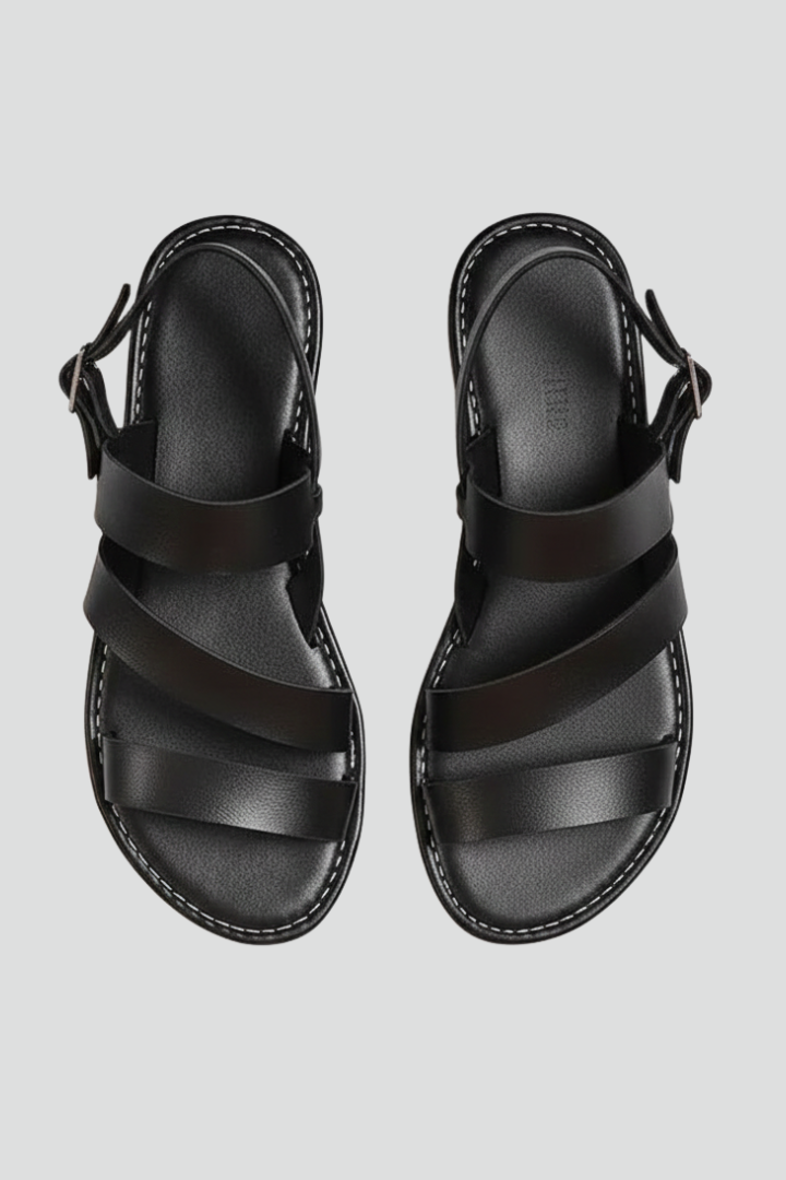 Makayla | Dames Moderne Platte Sandalen met Achterband