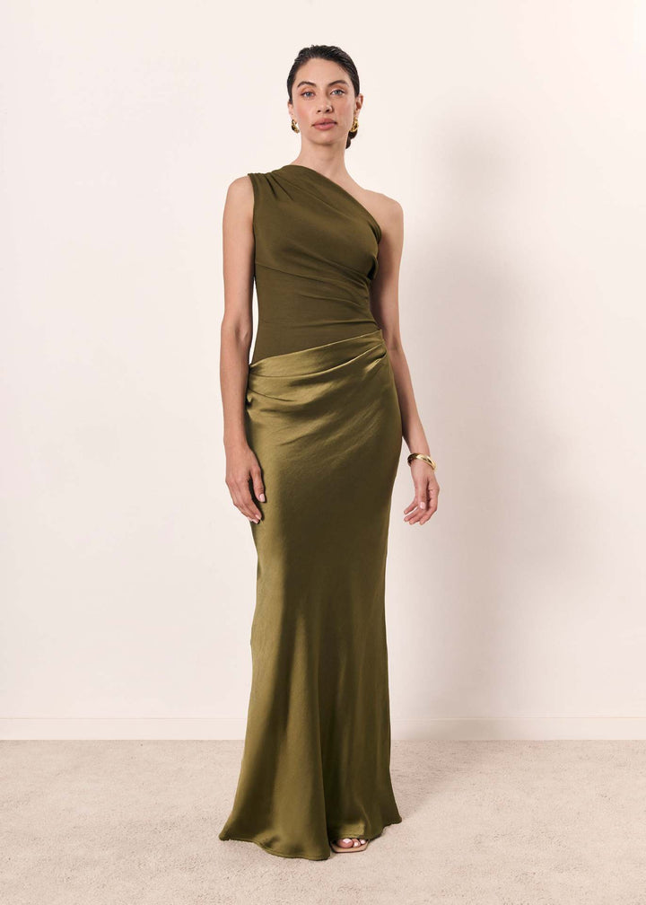 Maya | Dames Bruiloft Gast Jurk One-Shoulder Avondjurk