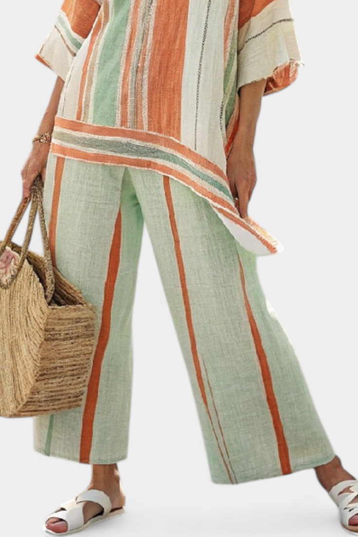 Bellmere | Elegante Asymmetrische Top &amp; Wijde Broek