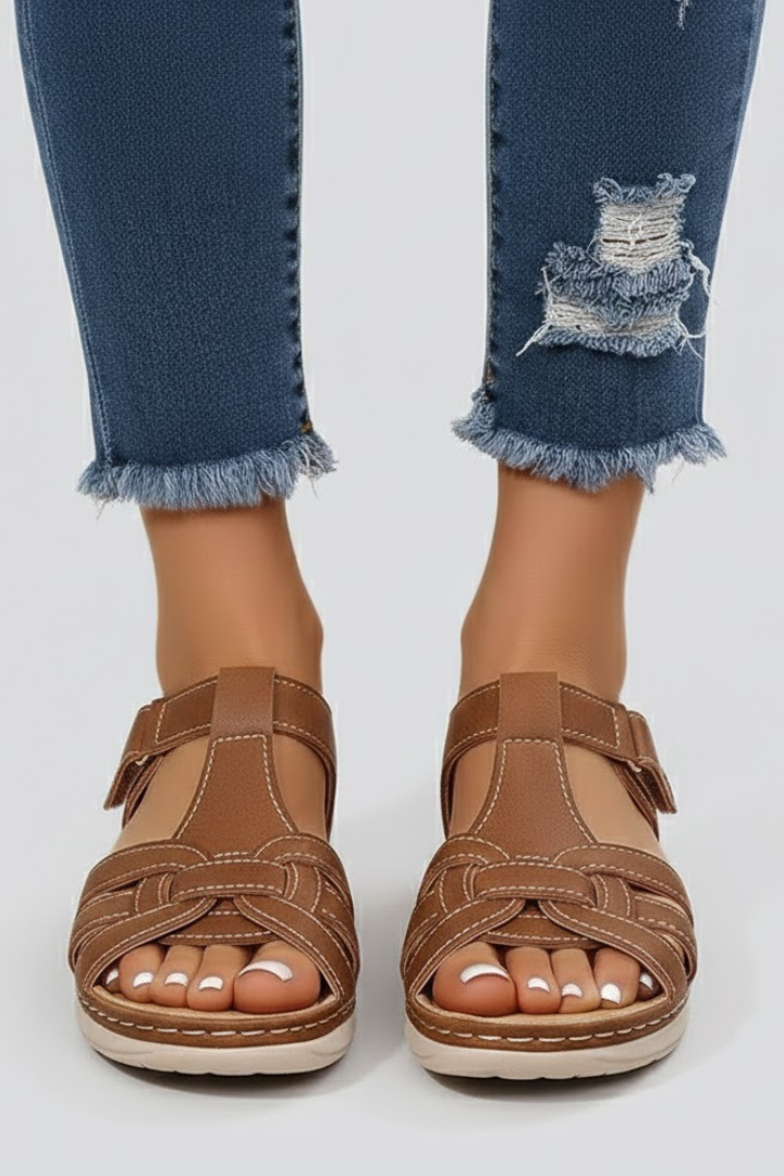 Lauren | Dames Open Teen Strap Sandalen