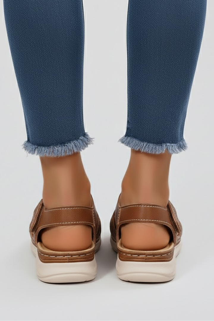 Lauren | Dames Open Teen Strap Sandalen