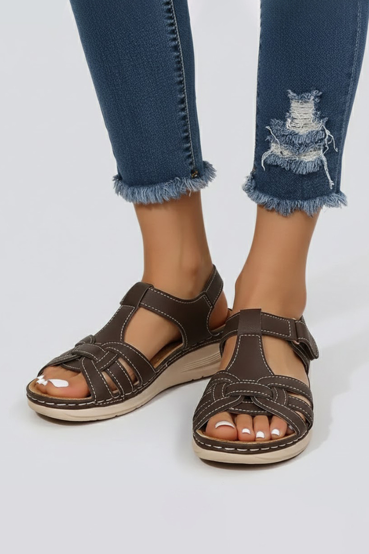Lauren | Dames Open Teen Strap Sandalen