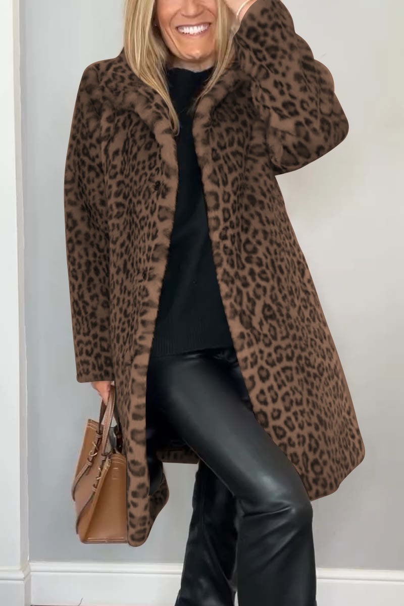 Rosa | Luipaard Winterjas