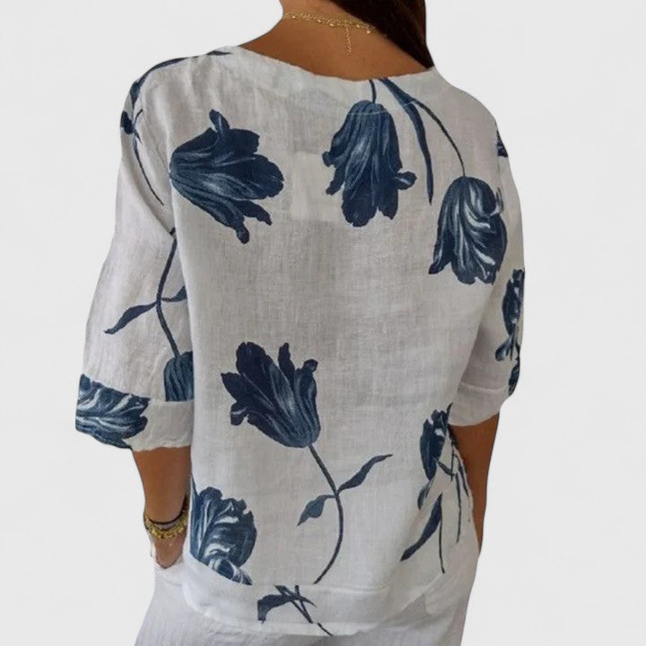 Isabel | Elegante Bloemenprint Blouse