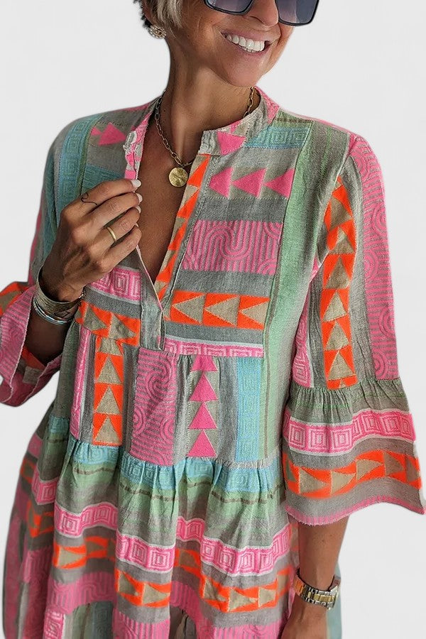 Gisara | Comfortabele Boho Jurk