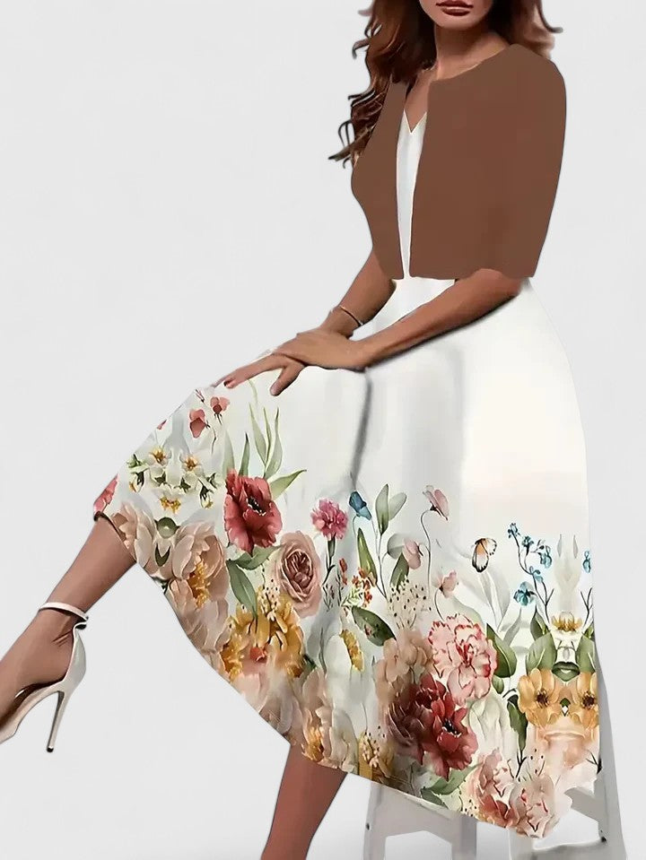 Chantal | Elegante Midi Jurk