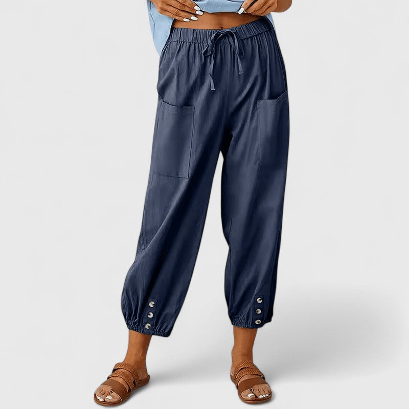 Jolie | Verfijnde Wijde Pantalon