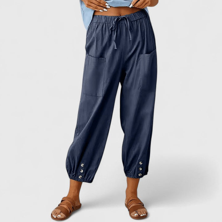 Jolie | Verfijnde Wijde Pantalon