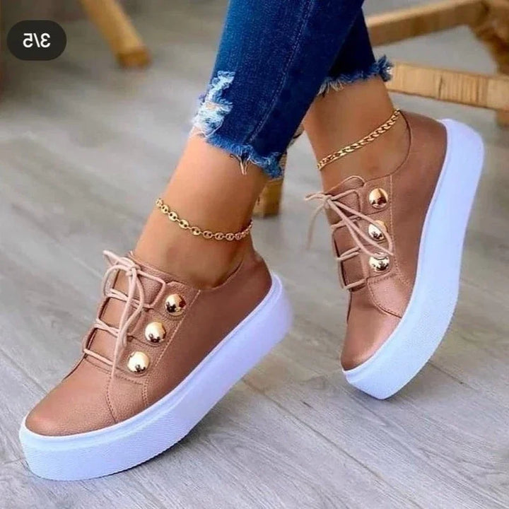 Serena | Orthopedische Platform Sneakers met Ronde Neus