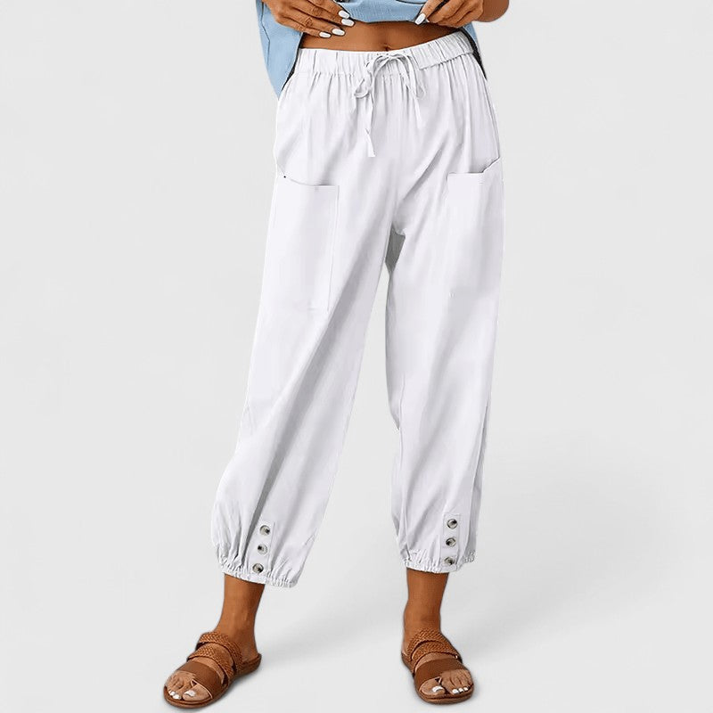 Jolie | Verfijnde Wijde Pantalon