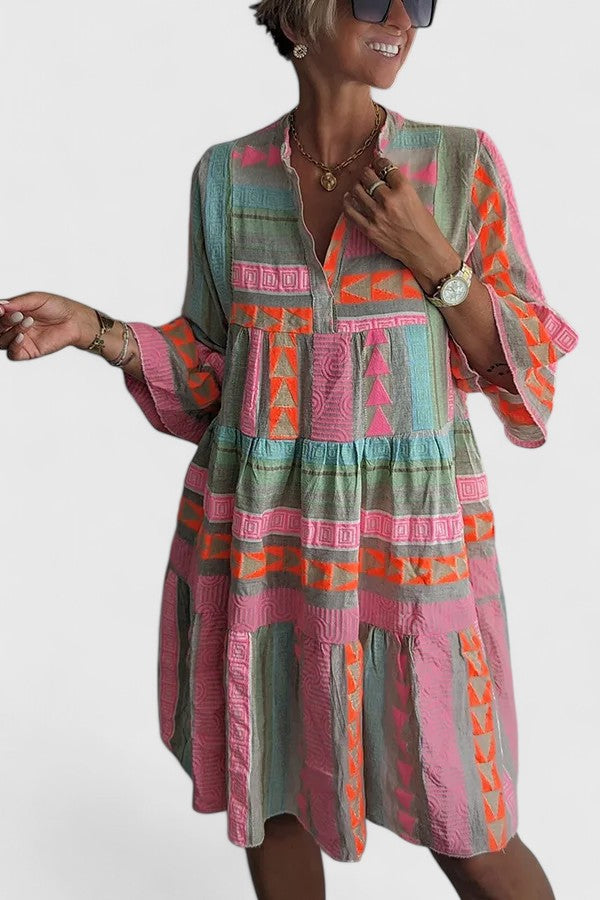 Gisara | Comfortabele Boho Jurk