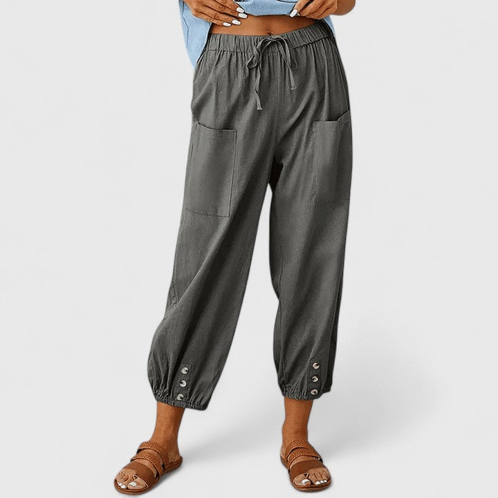 Jolie | Verfijnde Wijde Pantalon