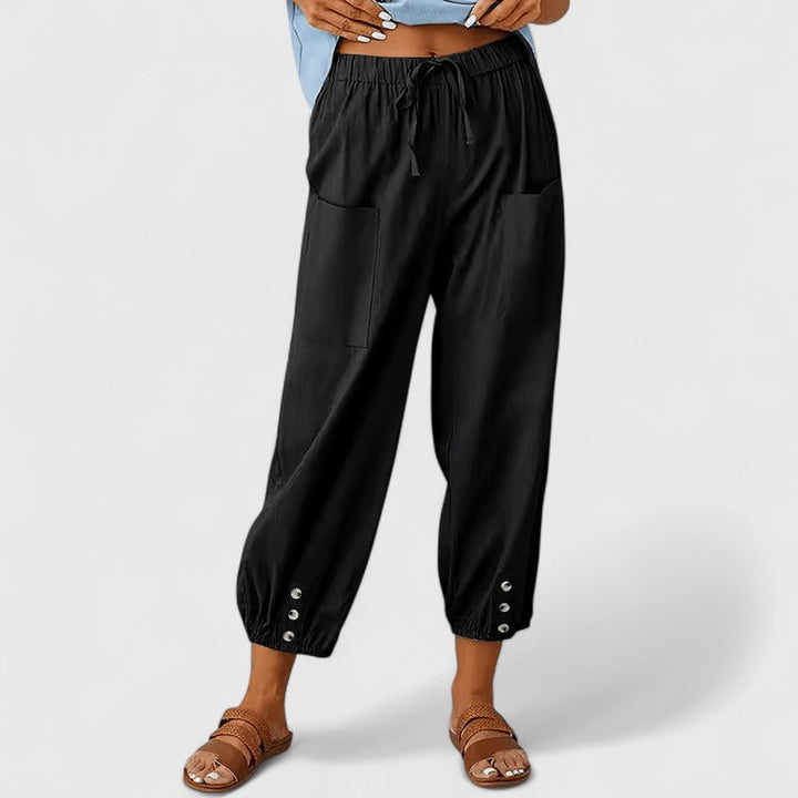 Jolie | Verfijnde Wijde Pantalon