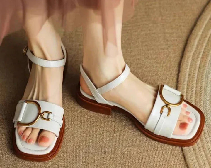 Amara | Geknoopte Platte Sandalen