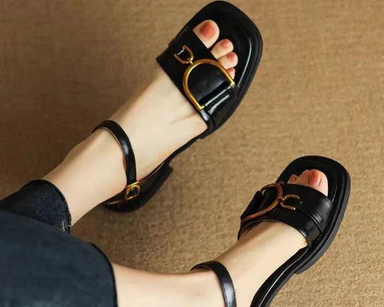 Amara | Geknoopte Platte Sandalen