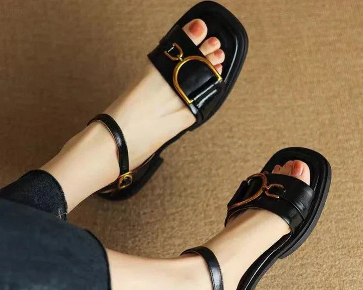 Amara | Geknoopte Platte Sandalen