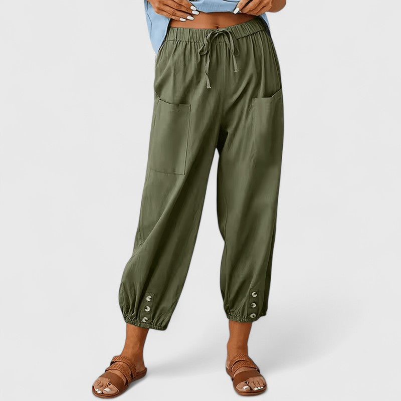 Jolie | Verfijnde Wijde Pantalon