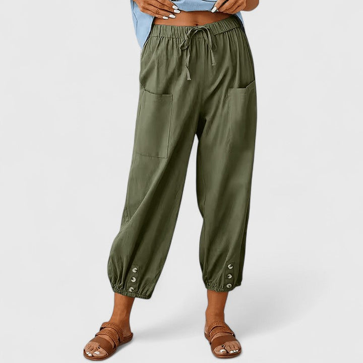 Jolie | Verfijnde Wijde Pantalon