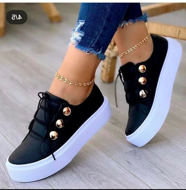 Serena | Orthopedische Platform Sneakers met Ronde Neus