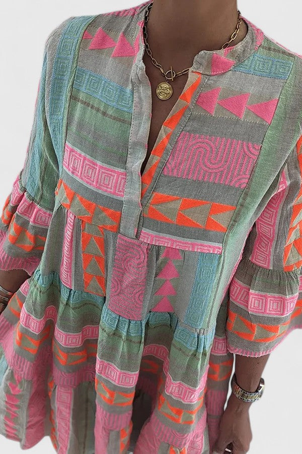 Gisara | Comfortabele Boho Jurk