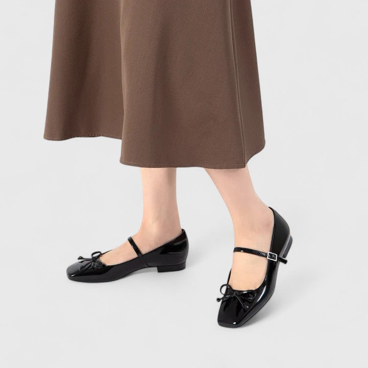 Rozalina | Orthopedische Ballet Flats met Vierkante Neus