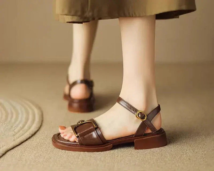 Amara | Geknoopte Platte Sandalen