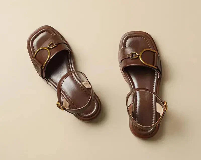 Amara | Geknoopte Platte Sandalen