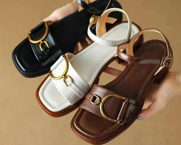 Amara | Geknoopte Platte Sandalen