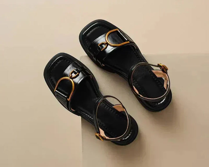 Amara | Geknoopte Platte Sandalen