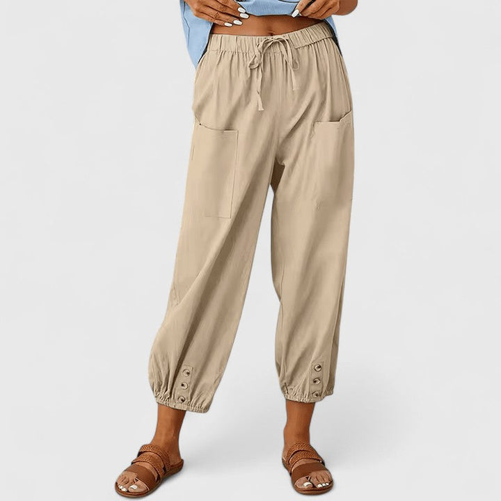 Jolie | Verfijnde Wijde Pantalon