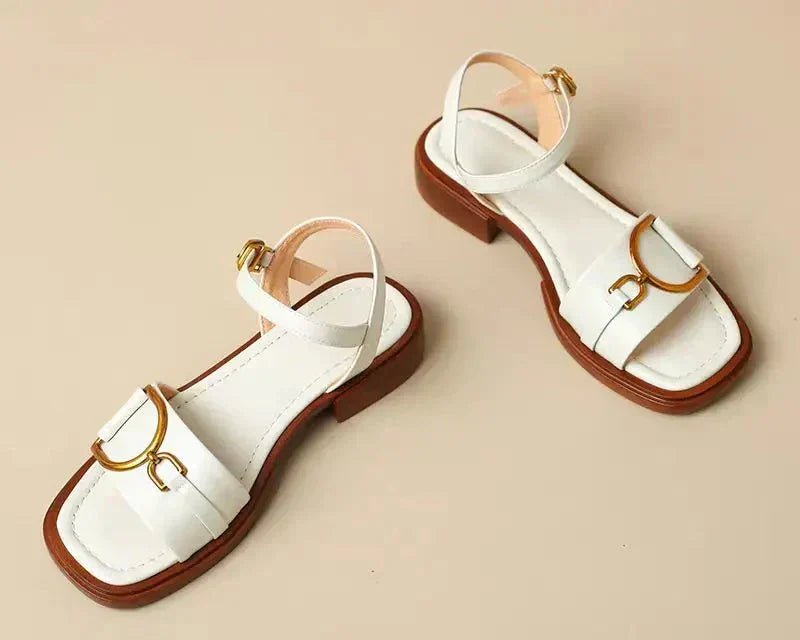 Amara | Geknoopte Platte Sandalen