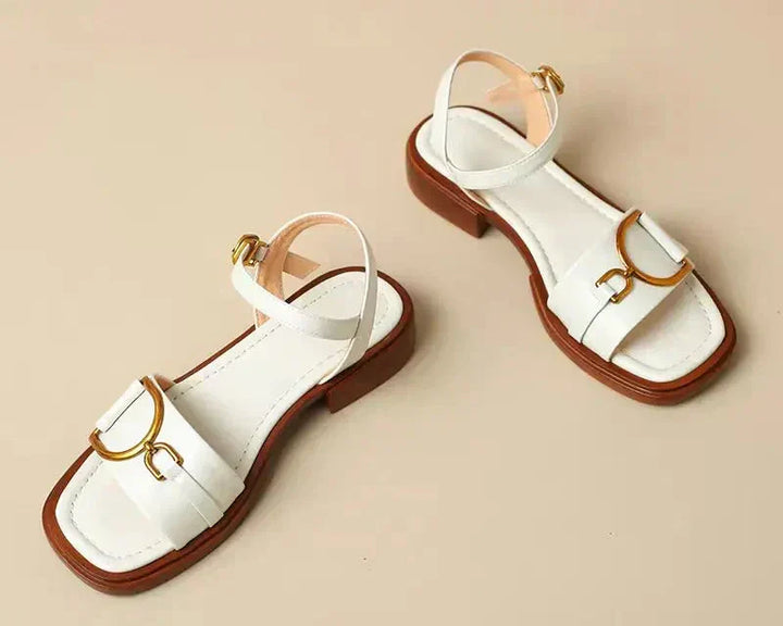 Amara | Geknoopte Platte Sandalen