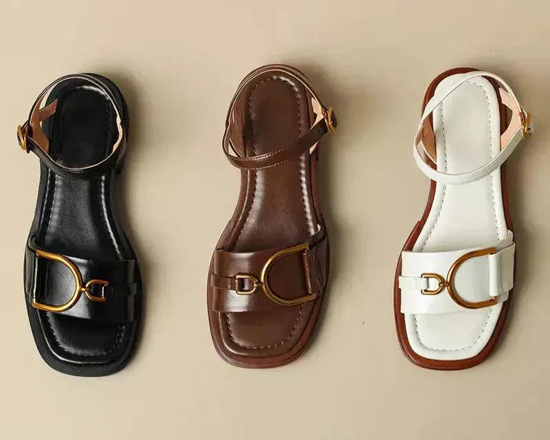 Amara | Geknoopte Platte Sandalen