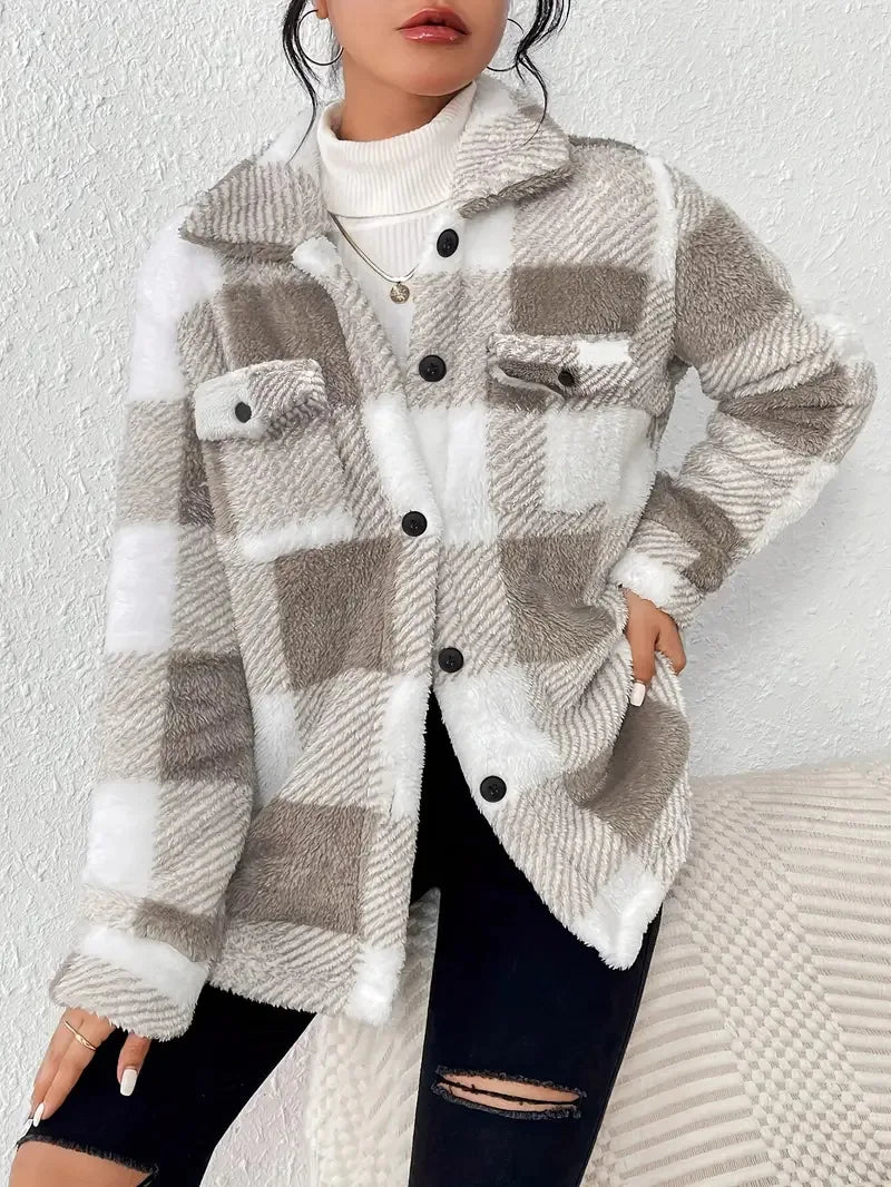 Martin | Stijlvolle Geruite Fleece Jacket