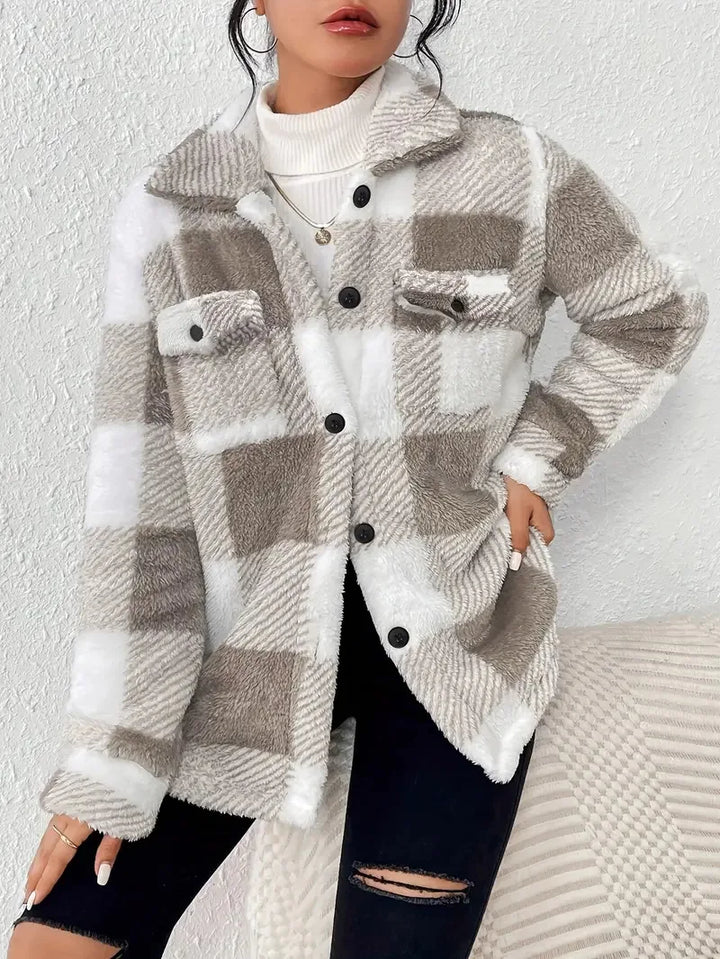 Martin | Stijlvolle Geruite Fleece Jacket