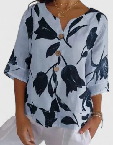 Isabel | Elegante Bloemenprint Blouse
