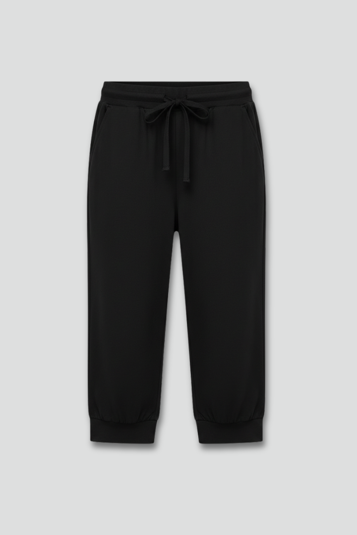 Audrey | Dames Capri Broek met Touwsluiting en Zijzakken