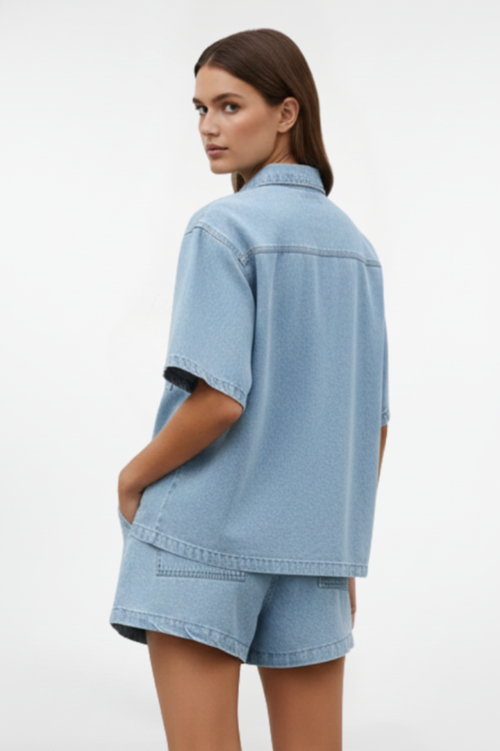 Brooklyn | Dames Korte Mouwen Set Met Shorts