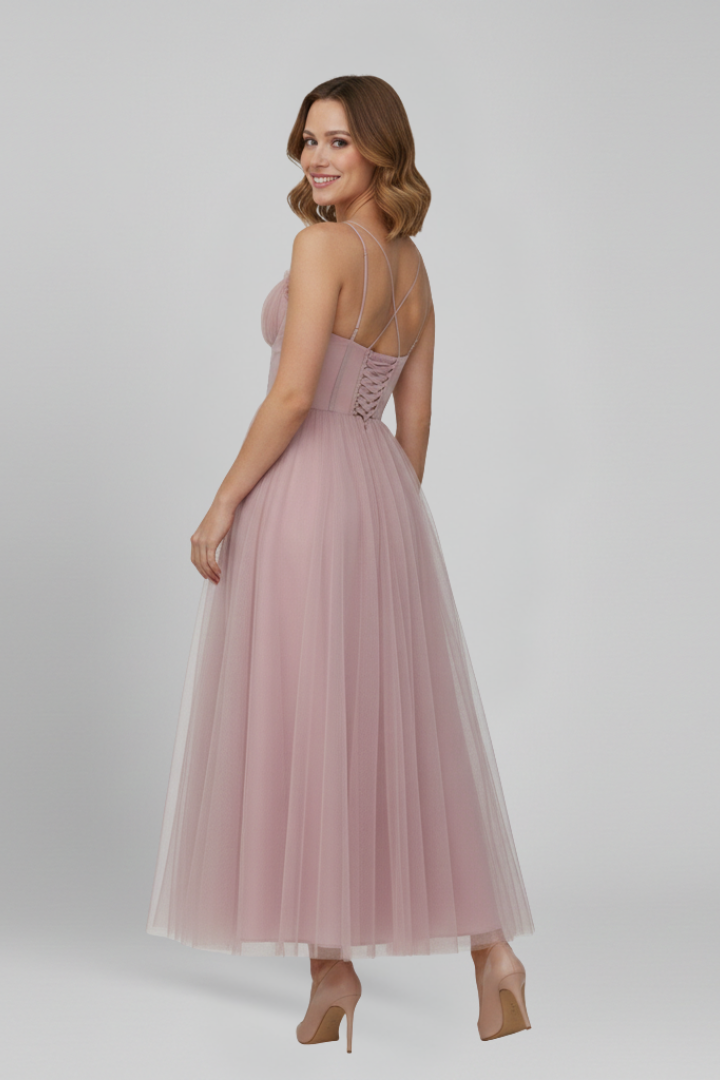Grace | Dames Strapless Tulle Rok Maxi Jurk