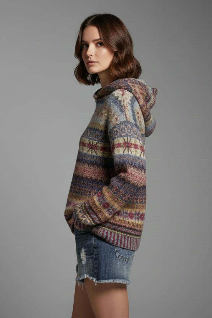 Dakota | Dames Hoodie met Capuchon en Geribbelde Mouwen
